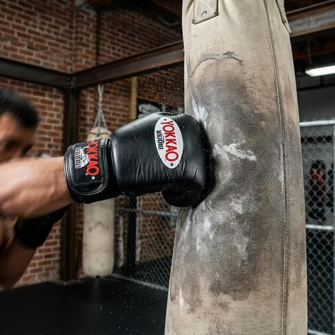YOKKAO Matrix Breathable Muay Thai Boxing Gloves - Black - 12oz in Kuwait