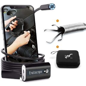 Endscope WiFi، كاميرا المنظار اللاسلكية لنظام Android 2.0MP Borescope Inspection Camera مع أداة الإمساك المرنة 16.4ft (5M) in Kuwait
