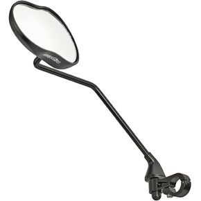 مرآة Ergotec، M-99 LV، سطح مرآة 121 × 78-66 مم، سبيكة/فولاذ، مصقول باللون الأسود، تجميع يسار، ذراع طويل، مرآة كبيرة للدراجات والدراجات in Kuwait