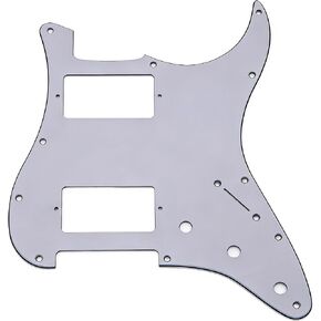 سمو بيكجوارد | درع من الألومنيوم مقطوع بدقة 11 فتحة للحاجز الأمريكي/المكسيكي القياسي Stratocaster HH Dual Humbucker (لؤلؤة سوداء) in Kuwait
