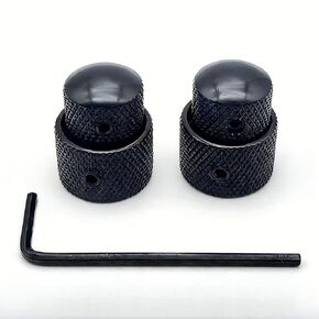 2 Pack Dual Concentric Stacked Control Knobs for Electric Guitar Bass - Fit 6mm 8mm Metric Dual Concentric Pots, Not Compatible with CTS/US Standard (Black) in Kuwait