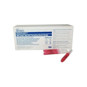 Monoject 8881400033#400 25 Gauge Long 1.25 Plastic Hub Dental Needles Red 100/Bx in Kuwait