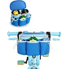 Marscamd Kids Front Bike Basket with Exterior Pockets, Bicycle Basket with Reflective Straps, Fits Most Handlebar Styles in Kuwait