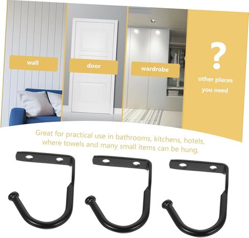 10pcs Wall Hooks for Hanging Iron Wall Hook Warehouse Hanger and Break Resistance Multi-Functional Home Hardware in Kuwait