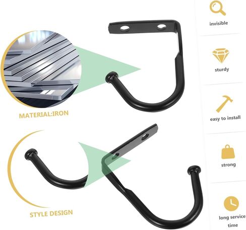 10pcs Wall Hooks for Hanging Iron Wall Hook Warehouse Hanger and Break Resistance Multi-Functional Home Hardware in Kuwait