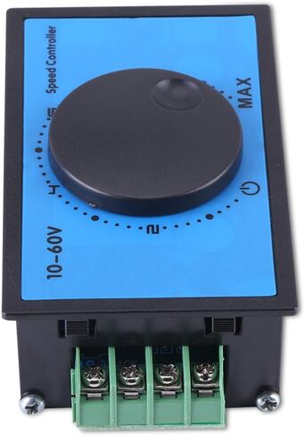 20A PWM DC Motor Speed Controller, Soft Start, Blocking Protection, Low Voltage Over Current Protection, 10-60V Motor Speed Regulator, 12V 24V 36V 48V Compatible, for Robotics, Ele in Kuwait