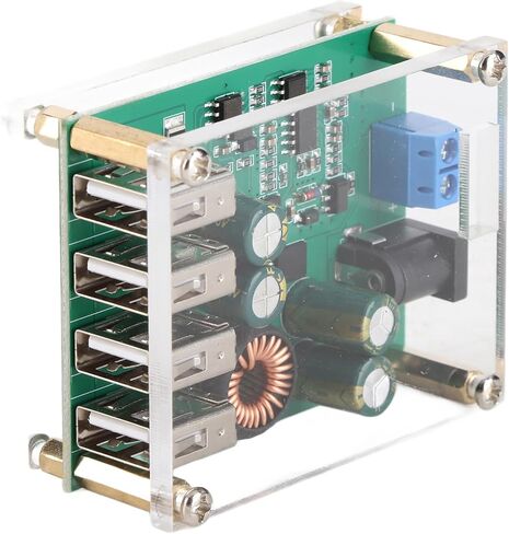 DC-DC 7-60 فولت إلى 5 فولت 5A محول خفض، 4 منافذ USB منظم الجهد، محول وحدة لوحة تنحى in Kuwait