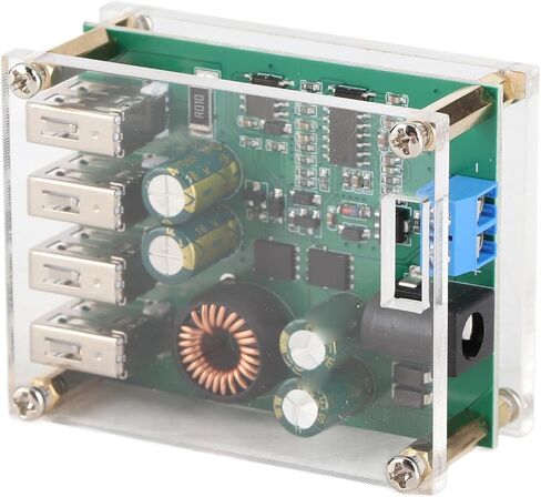 DC-DC 7-60 فولت إلى 5 فولت 5A محول خفض، 4 منافذ USB منظم الجهد، محول وحدة لوحة تنحى in Kuwait