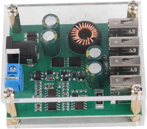 DC-DC 7-60 فولت إلى 5 فولت 5A محول خفض، 4 منافذ USB منظم الجهد، محول وحدة لوحة تنحى in Kuwait