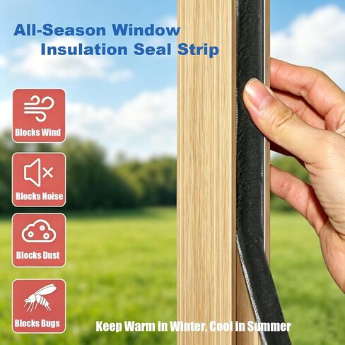 Strong Self-Adhesive Brush Weather Stripping Door Seal Strip | 0.35" Wide x 0.2" Thick x 33 ft, Draft Stopper, Soundproof & Insulation for Exterior Front Doors & Sliding Windows, Gray in Saudi Arabia