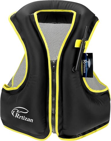 Rrtizan Inflatable Snorkel Vest for Adult, Travel Snorkeling Vest for Swimming, Snorkeling, Paddleboarding, Swim Vest Adult Suitable for 90-220lbs in Saudi Arabia