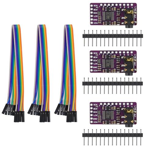 3 قطع PCM5102 واجهة I2S ستيريو PCM5102A وحدة فك تشفير الصوت الرقمي DAC GY-PCM5102 وحدة الصوت لوحة المشغل محول رقمي إلى تناظري IIS I2S وحدة مشغل التنسيق لـ Arduino Raspberry Pi in Kuwait