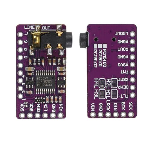 3 قطع PCM5102 واجهة I2S ستيريو PCM5102A وحدة فك تشفير الصوت الرقمي DAC GY-PCM5102 وحدة الصوت لوحة المشغل محول رقمي إلى تناظري IIS I2S وحدة مشغل التنسيق لـ Arduino Raspberry Pi in Kuwait