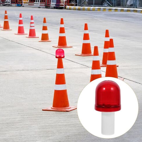 PRETYZOOM 4Pcs Led Traffic Cone Lights Weather-Resistant Safety Flashing Warning Lamps for Parking and Emergency Universal Traffic Cone Flashers Battery Not Included in Kuwait
