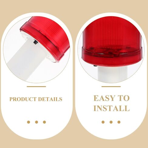 PRETYZOOM 4Pcs Led Traffic Cone Lights Weather-Resistant Safety Flashing Warning Lamps for Parking and Emergency Universal Traffic Cone Flashers Battery Not Included in Kuwait