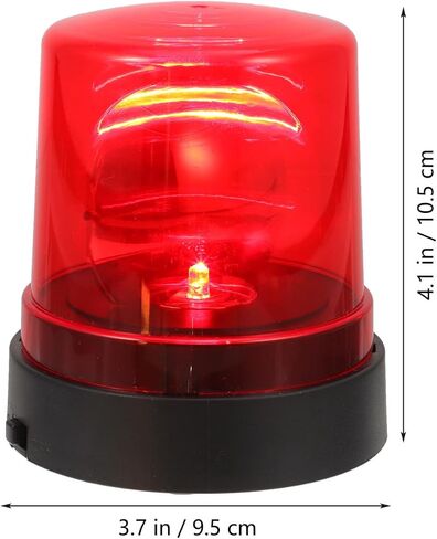 Holibanna Led Rotating Warning Lights Toy Fire-Fighting Light Toy for Kids Kid Fire Strobe Light No Sound Flashing Red Beacon for Firefighter Role Play Emergency Alert Lamp 4.13 X 3.74 X 3.74 in in Kuwait