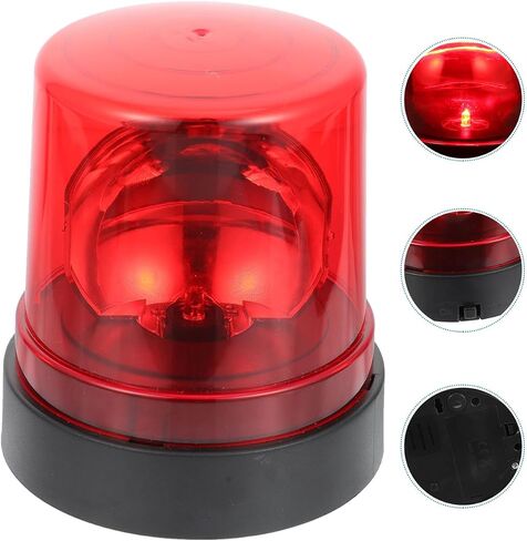 Holibanna Led Rotating Warning Lights Toy Fire-Fighting Light Toy for Kids Kid Fire Strobe Light No Sound Flashing Red Beacon for Firefighter Role Play Emergency Alert Lamp 4.13 X 3.74 X 3.74 in in Kuwait
