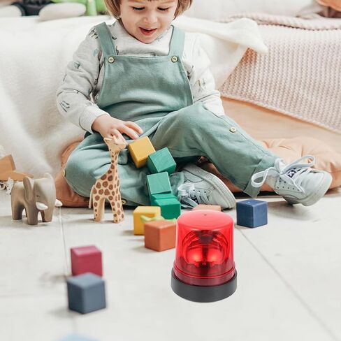 Holibanna Led Rotating Warning Lights Toy Fire-Fighting Light Toy for Kids Kid Fire Strobe Light No Sound Flashing Red Beacon for Firefighter Role Play Emergency Alert Lamp 4.13 X 3.74 X 3.74 in in Kuwait