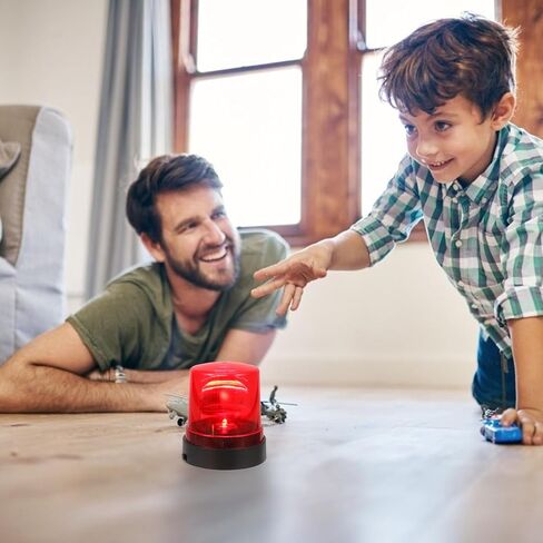 Holibanna Led Rotating Warning Lights Toy Fire-Fighting Light Toy for Kids Kid Fire Strobe Light No Sound Flashing Red Beacon for Firefighter Role Play Emergency Alert Lamp 4.13 X 3.74 X 3.74 in in Kuwait