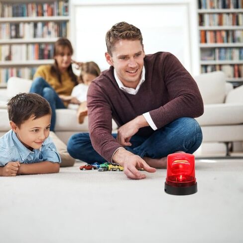 Holibanna Led Rotating Warning Lights Toy Fire-Fighting Light Toy for Kids Kid Fire Strobe Light No Sound Flashing Red Beacon for Firefighter Role Play Emergency Alert Lamp 4.13 X 3.74 X 3.74 in in Kuwait