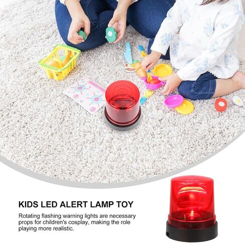 Holibanna Led Rotating Warning Lights Toy Fire-Fighting Light Toy for Kids Kid Fire Strobe Light No Sound Flashing Red Beacon for Firefighter Role Play Emergency Alert Lamp 4.13 X 3.74 X 3.74 in in Kuwait