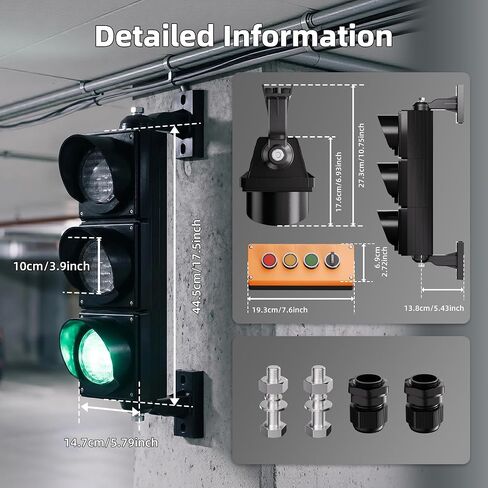 DaierTek 100mm R&G Full Ball LED Traffic Lights (Long Viewing Distance/lifespan) 85V-265V@50/60 HZ, lamp LED, Multi-Layer Sealed and Waterproof in Kuwait