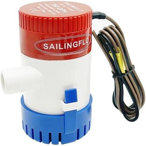 1100 GPH Automatic Bilge Pump - 12V, 1-1/8"(29mm) Outlet, Submersible Boats Water Pump with Float Switch, Snap-Off Strainer, Easy Install for Boat, Marine, Canvas,Ponds in Saudi Arabia