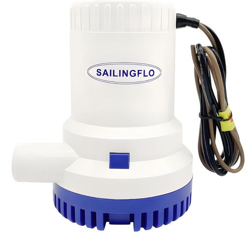 1100 GPH Automatic Bilge Pump - 12V, 1-1/8"(29mm) Outlet, Submersible Boats Water Pump with Float Switch, Snap-Off Strainer, Easy Install for Boat, Marine, Canvas,Ponds in Saudi Arabia