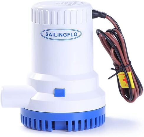 1100 GPH Automatic Bilge Pump - 12V, 1-1/8"(29mm) Outlet, Submersible Boats Water Pump with Float Switch, Snap-Off Strainer, Easy Install for Boat, Marine, Canvas,Ponds in Saudi Arabia