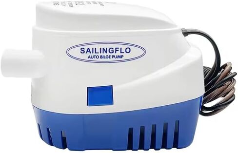 1100 GPH Automatic Bilge Pump - 12V, 1-1/8"(29mm) Outlet, Submersible Boats Water Pump with Float Switch, Snap-Off Strainer, Easy Install for Boat, Marine, Canvas,Ponds in Saudi Arabia