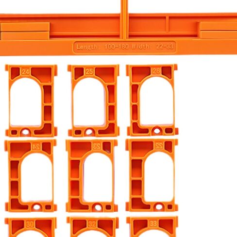 Concealed Door Hinge Installation Kit - Reusable Adjustable 10 Width - Invisible Hinge Mortiser Template - for Cabinets Doors Living Room Kitchen Office in Kuwait