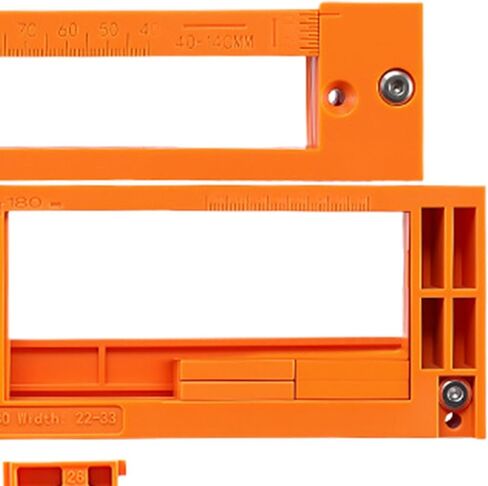 Concealed Door Hinge Installation Kit - Reusable Adjustable 10 Width - Invisible Hinge Mortiser Template - for Cabinets Doors Living Room Kitchen Office in Kuwait