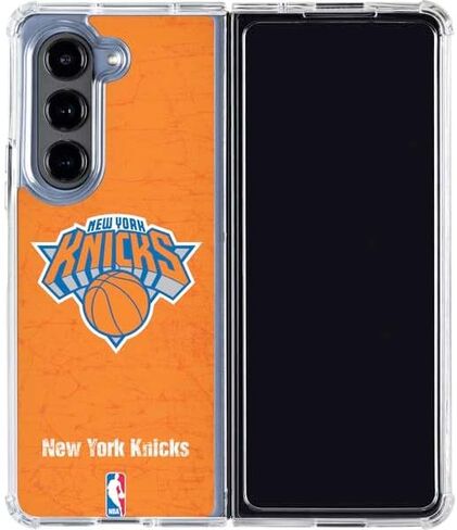 Skinit Clear Phone Case Compatible with Galaxy Z Fold5 5G - Officially Licensed NBA New York Knicks Orange Primary Logo Design in Saudi Arabia