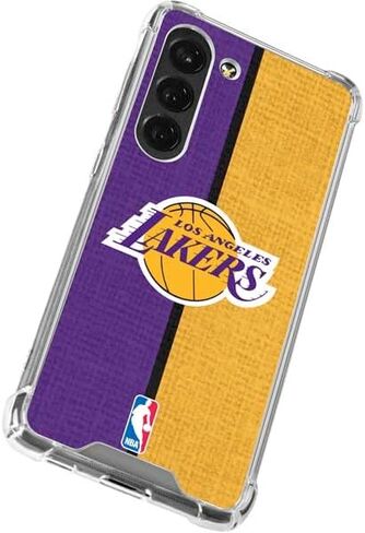 Skinit Clear Phone Case Compatible with Galaxy S23 - Officially Licensed NBA Los Angeles Lakers Canvas Design in Kuwait