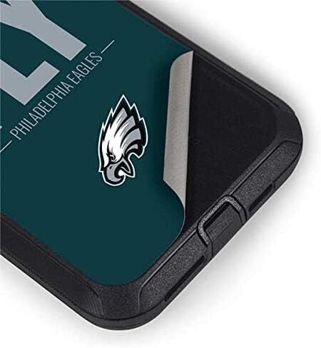 ملصق Skinit متوافق مع حافظة OtterBox Defender iPhone 11 Pro - تصميم شعار فريق فيلادلفيا إيجلز مرخص رسميًا in Kuwait