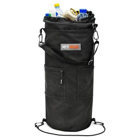 Portable Boat Trash Can, Leakproof & Odor Resistant 10-13 Gal Reusable Garbage Bag with Clips, Easy Install Marine Trash Bag for Pontoon, Fishing, Kayak, RV & Camping Boat Accessories in Kuwait