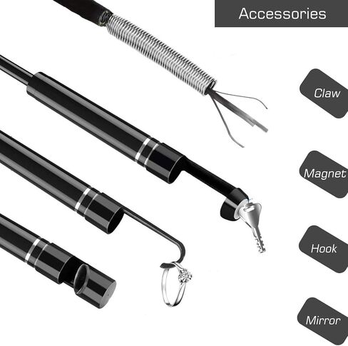 Endscope WiFi، كاميرا المنظار اللاسلكية لنظام Android 2.0MP Borescope Inspection Camera مع أداة الإمساك المرنة 16.4ft (5M) in Kuwait