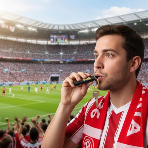 Official FIFA World Cup 2026 Edition - Whistle Ref/Safety Keychain - 2.2 Inch 2.5D Collector’s Edition, Premium Weighted Zinc Alloy, Durable for Keys, Backpacks Gym Bags & Purses in Kuwait
