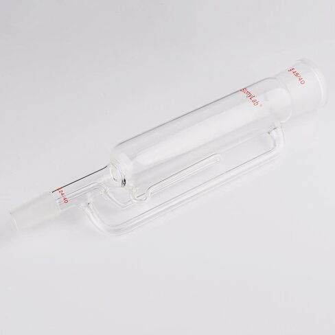 stonylab Borosilicate Glass Soxhlet Extractor, 45/40 Top Joint 24/40 Bottom Joint, Commonly Used in Laboratory Extraction in Kuwait