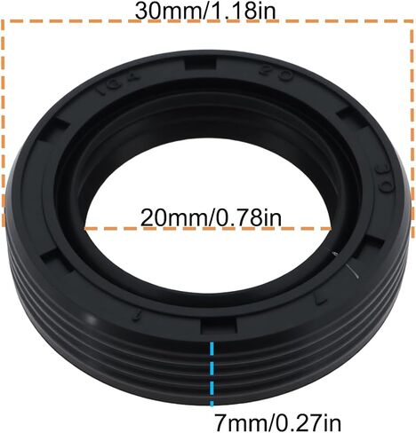 SING F LTD 6 قطعة TC 20x30x7 مللي متر سيمرينغ رمح ختم طوقا NBR مزدوج الشفاه النفط الختم مع الربيع النتريل بوتادين المطاط in Saudi Arabia