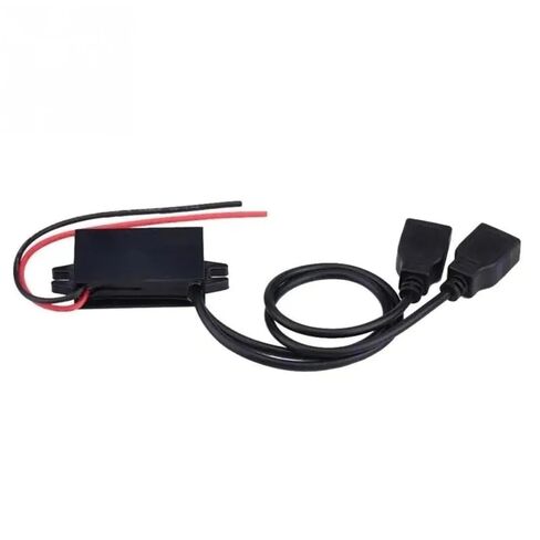 3A تيار مستمر 12 فولت إلى 5 فولت محول USB مزدوج وحدة محول طاقة مستقرة للسيارة شاحن الهاتف العالمي مع حماية الزائد in Kuwait