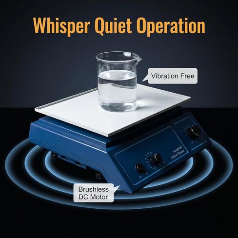 Orbital Shaker, Variable Speed 0-210 RPM, Lab Microplate Oscillator with Anti-Slip Platform, for Elisa Plates and Petri Dishes in Kuwait
