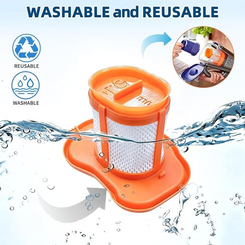 HHVKF10 Replacement Filter Compatible with BLACK And DECKER Handheld Vacuum | HHVK515J,HHVK320J, HHVK415B01,HHVK320J10,HHVK320J61, HHVK320JZ01, HHVK515JP,HHVK515JP07,HHVK515J00, HHVK515J00FF,HHVK515BPF07 in Kuwait