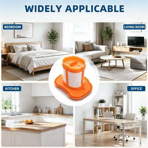 HHVKF10 Replacement Filter Compatible with BLACK And DECKER Handheld Vacuum | HHVK515J,HHVK320J, HHVK415B01,HHVK320J10,HHVK320J61, HHVK320JZ01, HHVK515JP,HHVK515JP07,HHVK515J00, HHVK515J00FF,HHVK515BPF07 in Kuwait