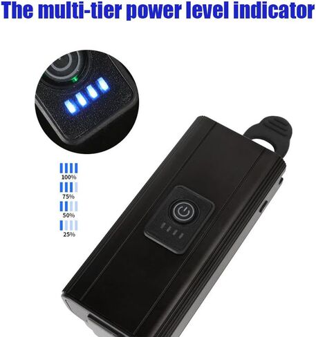 مجموعة مصابيح دراجة ساطعة قابلة لإعادة الشحن عبر USB، مصباح أمامي للدراجة مقاوم للماء وإضاءة خلفية خلفية، 6+4 أوضاع، مصباح أمامي للدراجة مع شاشة عرض للطاقة، مصباح دراجة سهل التركيب لركوب الدراجات على الطرق الجبلية ليلاً in Kuwait
