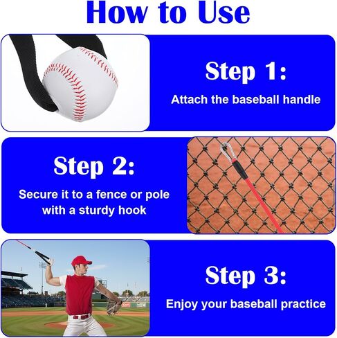 Baseball Resistance Bands with Durable Handles, Training Aid for Baseball Softball Pitchers, Arm Strength & Pitching Bands Trainer Equipment for Baseballs Training, Stretching Warm-Ups, Working Out in Kuwait