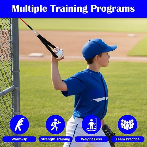 Baseball Resistance Bands with Durable Handles, Training Aid for Baseball Softball Pitchers, Arm Strength & Pitching Bands Trainer Equipment for Baseballs Training, Stretching Warm-Ups, Working Out in Kuwait