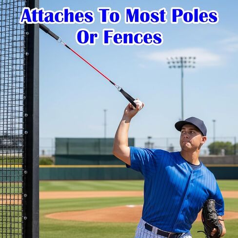 Baseball Resistance Bands with Durable Handles, Training Aid for Baseball Softball Pitchers, Arm Strength & Pitching Bands Trainer Equipment for Baseballs Training, Stretching Warm-Ups, Working Out in Kuwait