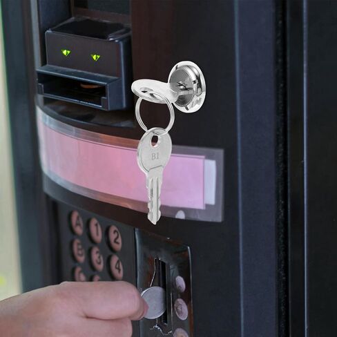 VICASKY Gumball Machine Lock Vending and Key Candy Part Replacement Keys Metal with Assembly Coin for Snack Dispenser Secure Machines in Kuwait