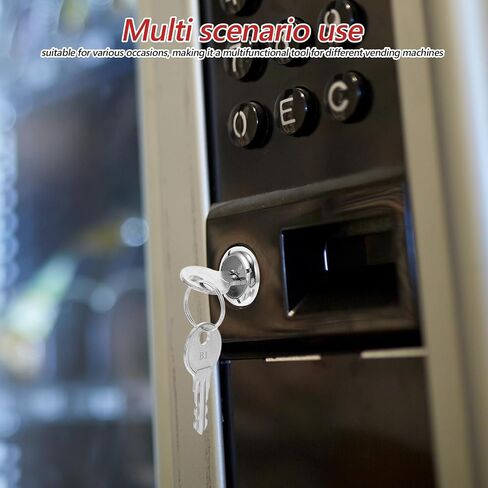 VICASKY Gumball Machine Lock Vending and Key Candy Part Replacement Keys Metal with Assembly Coin for Snack Dispenser Secure Machines in Kuwait
